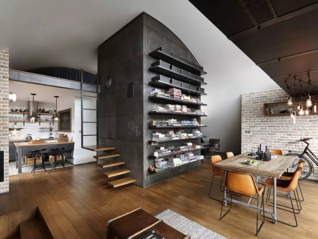 復(fù)古工業(yè)風(fēng)！Loft 9b，一所在鋼筋水泥里也不失溫柔的閣樓公寓！